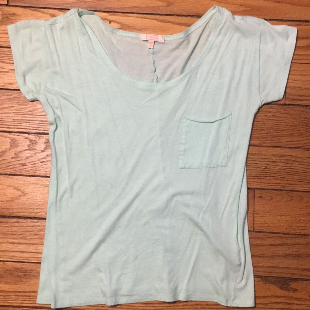 Forever 21 mint color pocket tshirt
